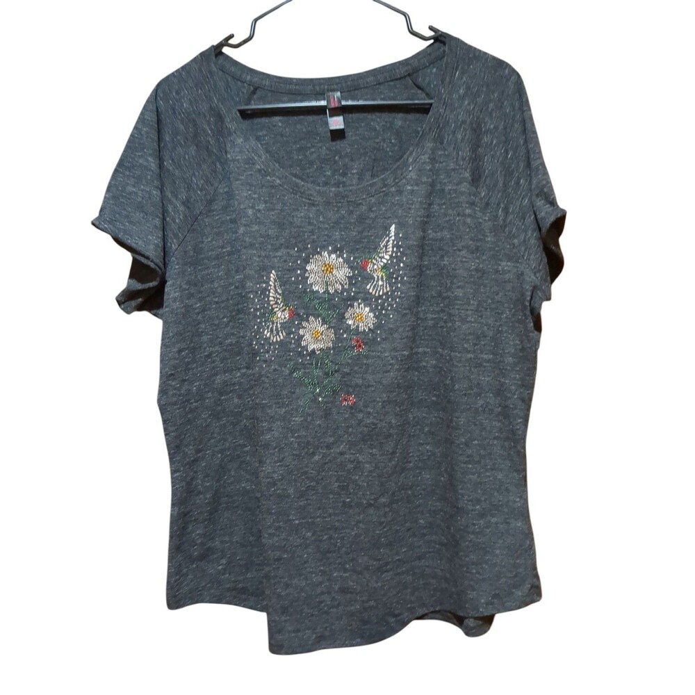 District Made Jeweled Hummimg Bird. Women's Size XXL